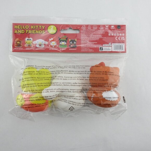 New Hello Kitty Christmas Holiday Duckz Set 6 Rubber Ducks Santa Cinnamon Roll G - Picture 3 of 9